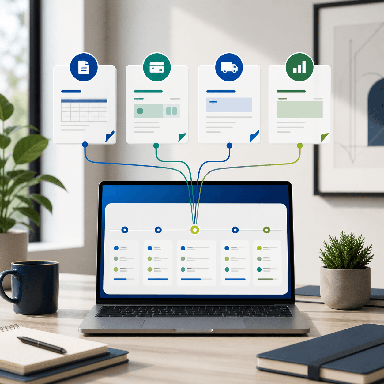 Painel reunindo diferentes tipos de recebíveis